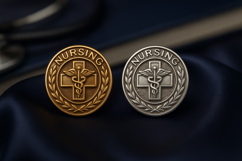 BSN Pins: 14K Gold vs Sterling Silver for Your Career