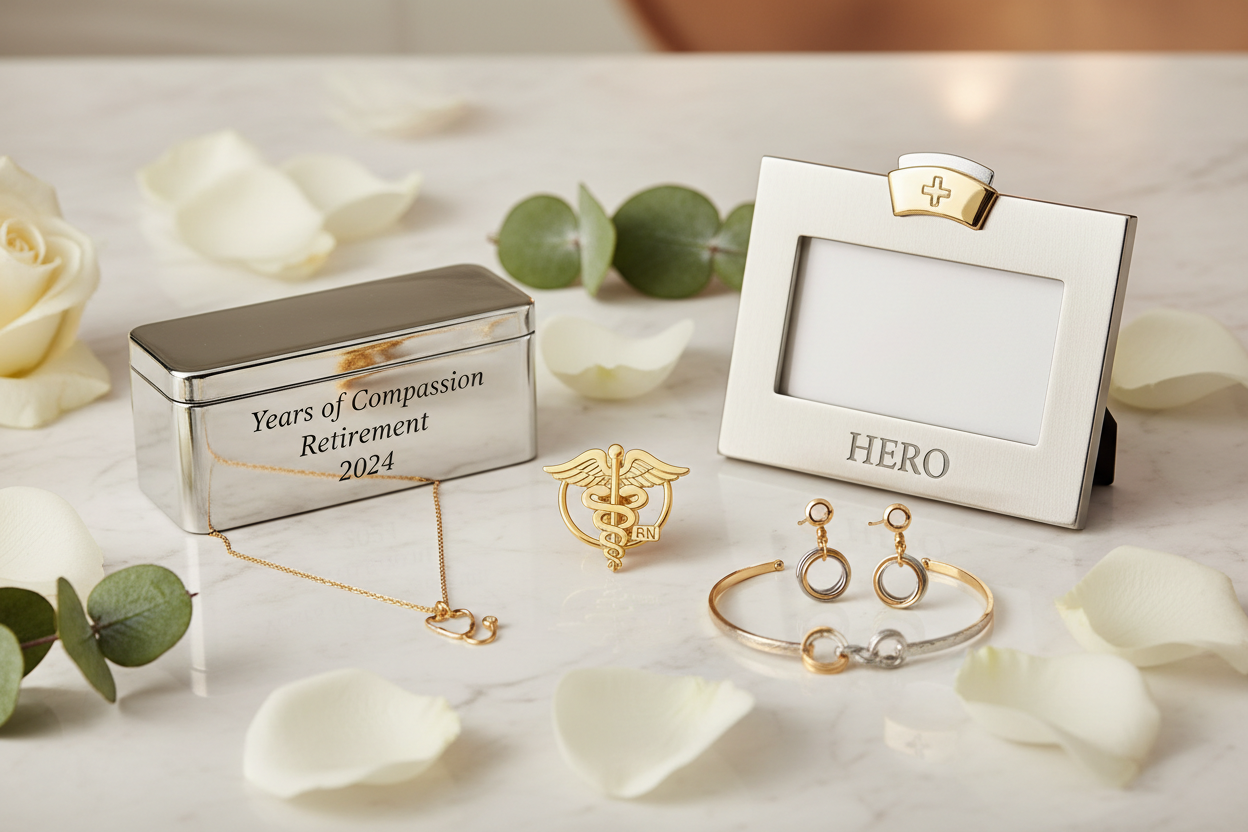 Meaningful Nurse Retirement Gifts in Gold & Silver