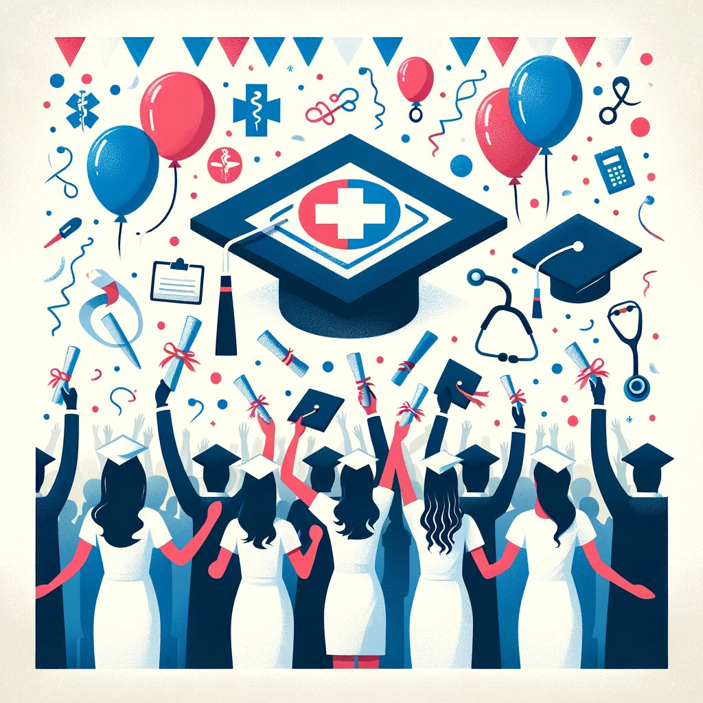 Receive your graduation pin at your nursing school graduation party