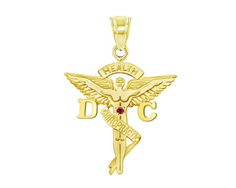 14K Gold DC Chiropractor Graduation Charm - NursingPin.com