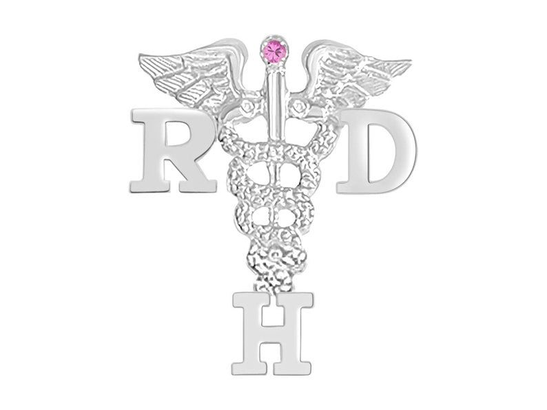 Registered Dental Hygienist RDH Graduation Pin in Silver - NursingPin.com