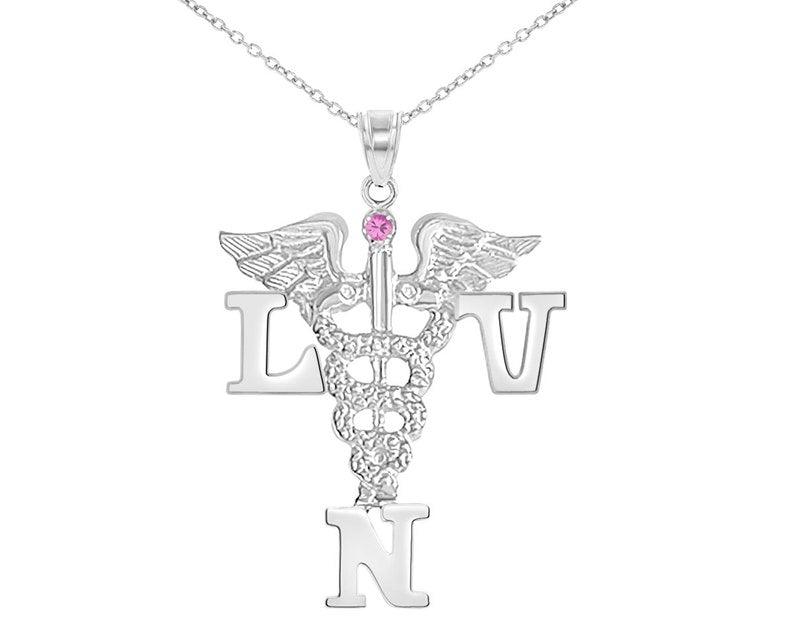 Licensed Vocational Nurse LVN Necklace - NursingPin.com