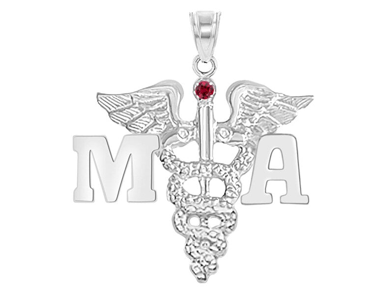 Medical Assistant MA Silver Charm Gift - NursingPin.com