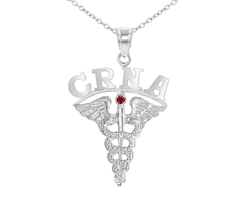 Nurse Anesthetists CRNA Charm Necklace - NursingPin.com