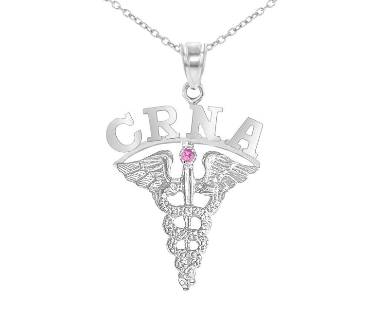 Nurse Anesthetists CRNA Charm Necklace - NursingPin.com