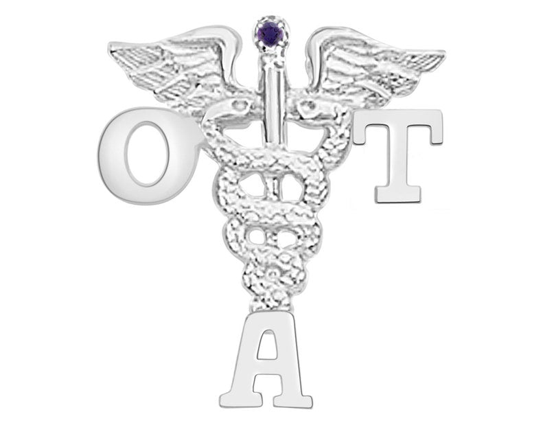OTA Graduation Pin in Silver - NursingPin.com