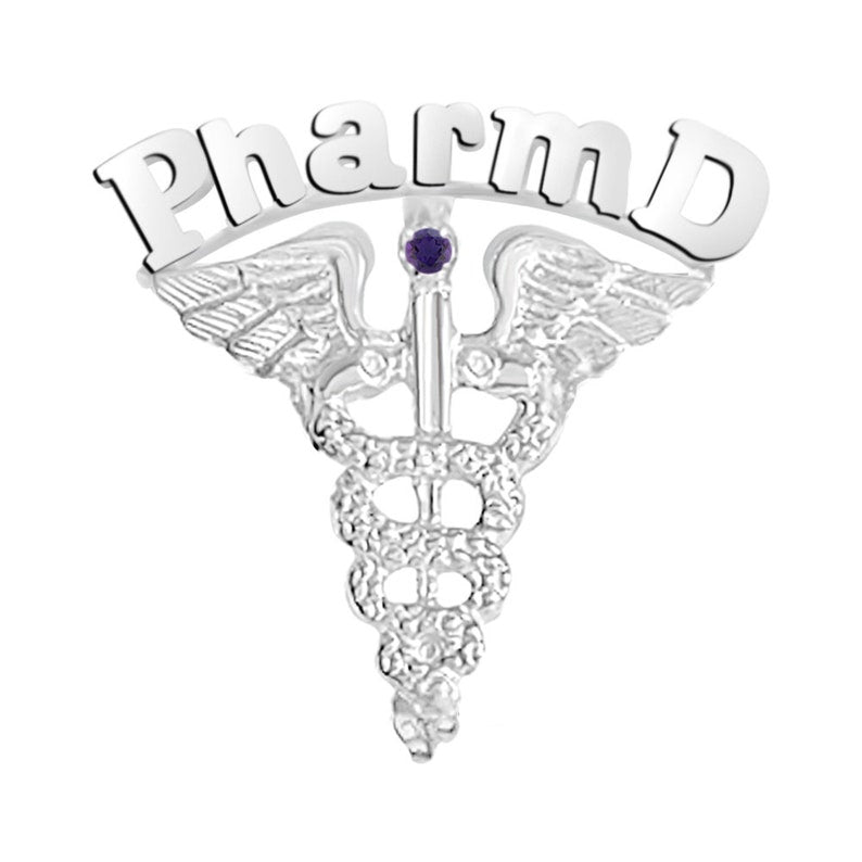PharmD Graduation Pin Silver Pharmacist - NursingPin.com