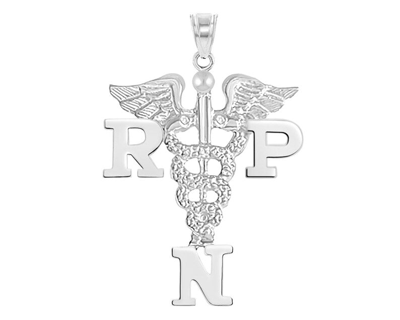 Registered Practical Nurse RPN Charm Silver - NursingPin.com