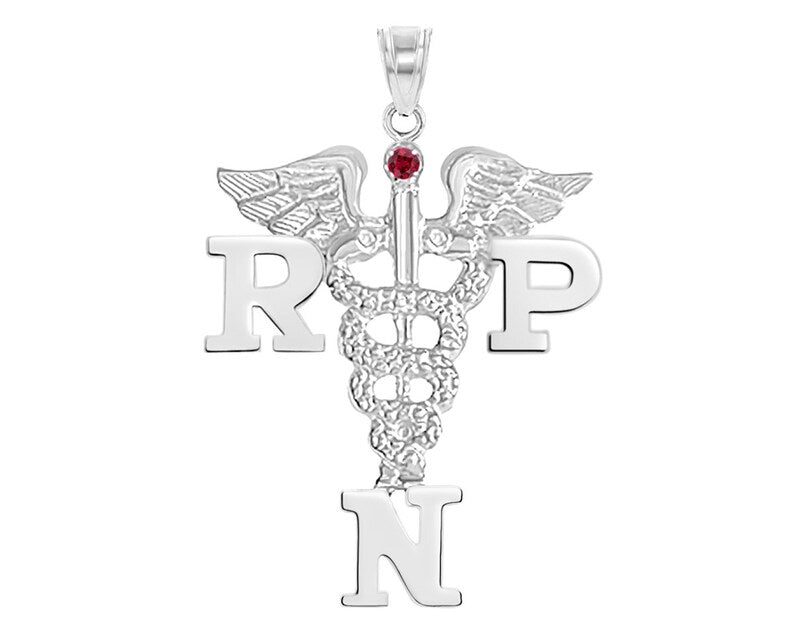 Registered Practical Nurse RPN Charm Silver - NursingPin.com