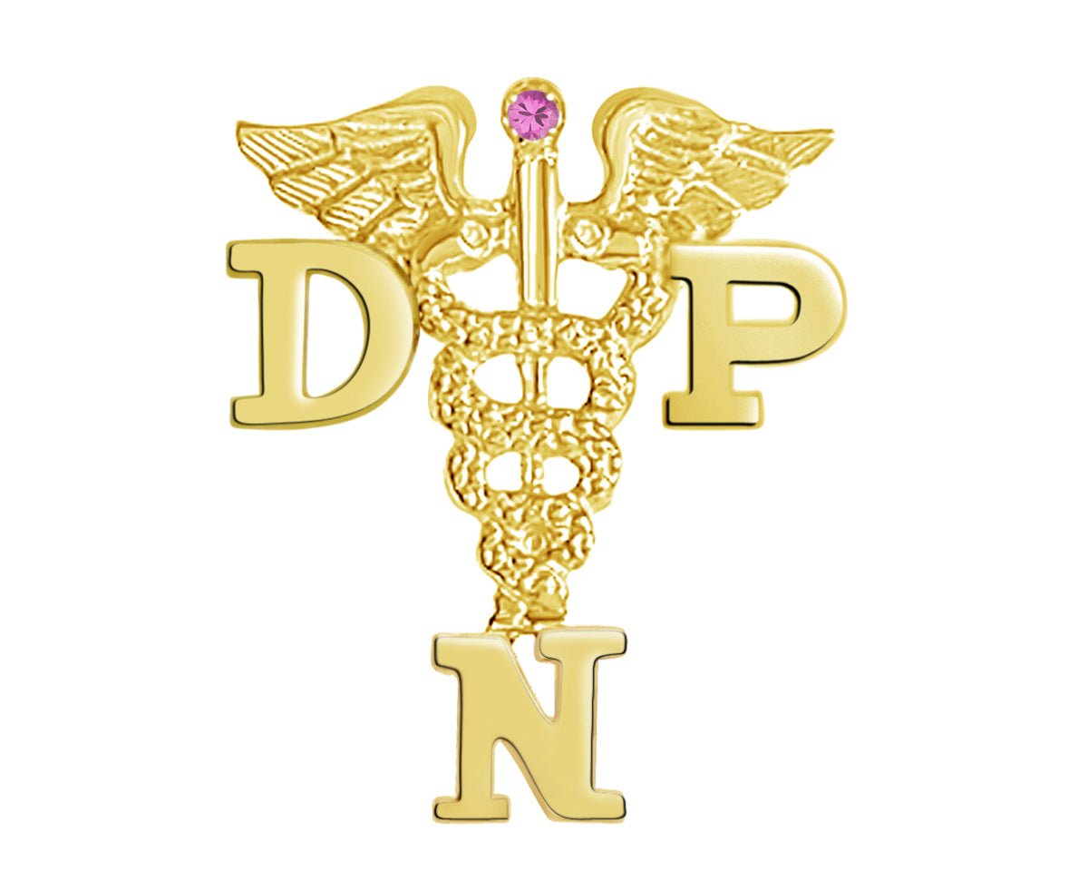 14K Gold DNP Dr of Nursing Practice Pin - NursingPin.com