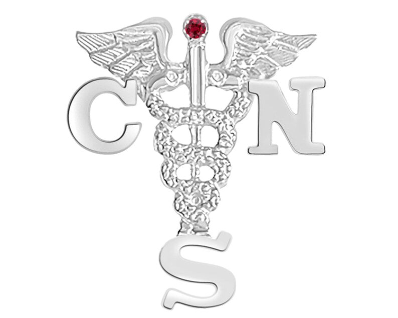CNS Graduation Nursing Pin in Silver - NursingPin.com