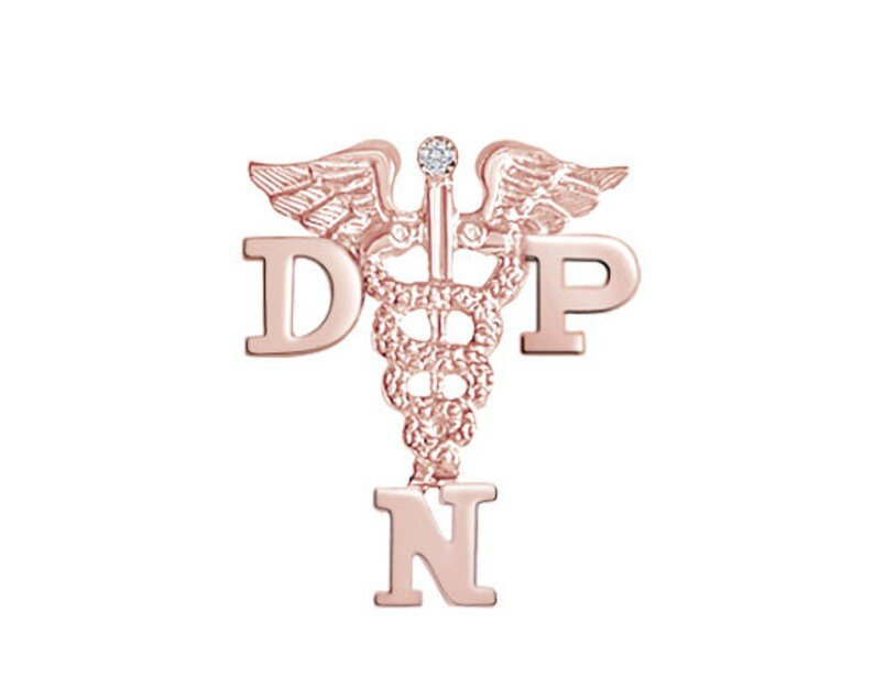 DNP Nursing Pin in 14K Rose Gold - NursingPin.com