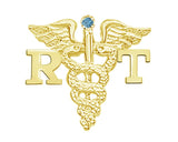 Respiratory Therapist RT Pin - 14K Gold