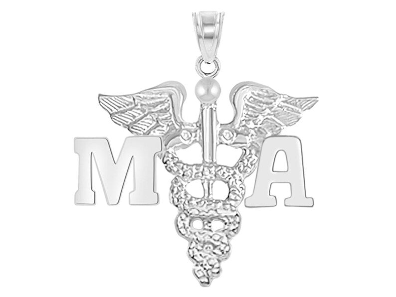 Medical Assistant MA Silver Charm Gift - NursingPin.com