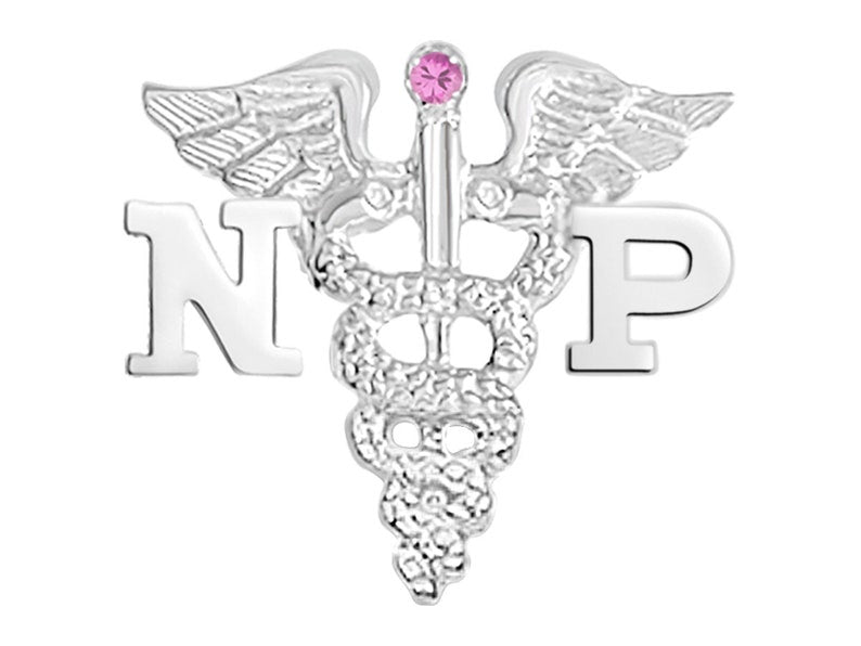 NP Nursing Pins for Graduation in Silver - NursingPin.com
