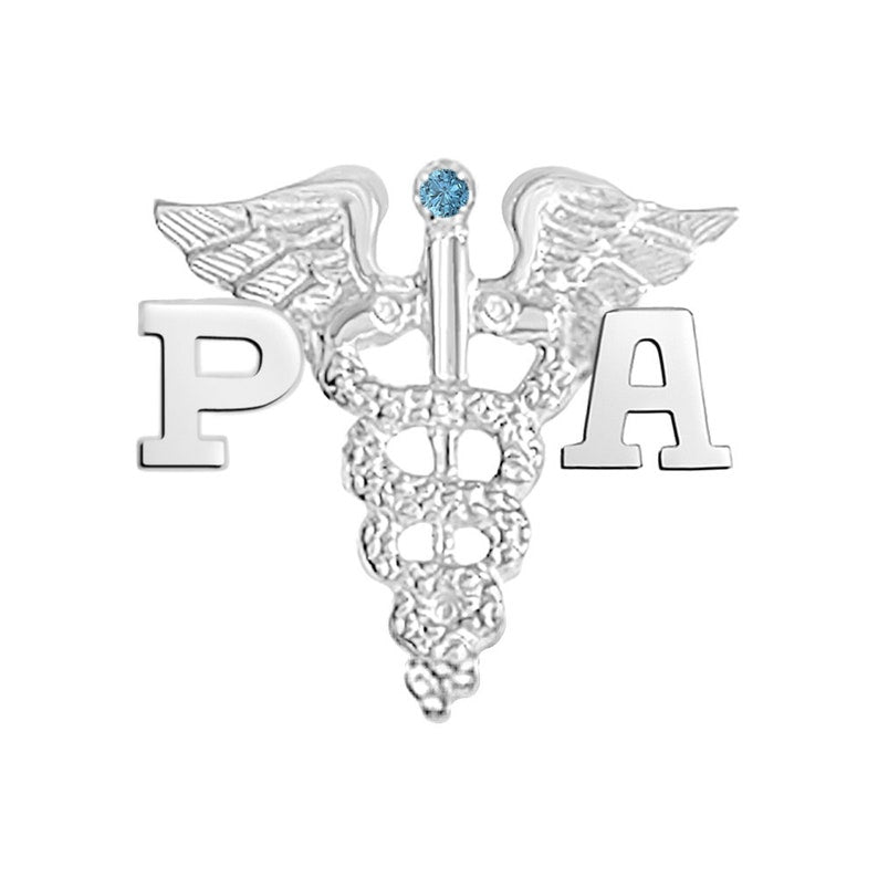 Physician Assistant PA Pin in Silver - NursingPin.com