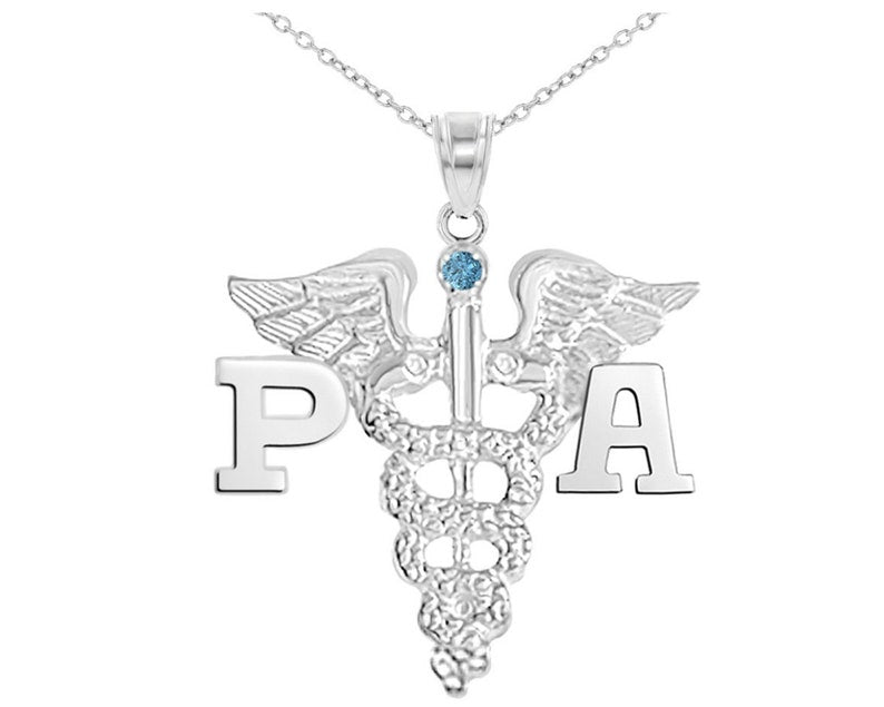 Physician Assistant PA Silver Necklace - NursingPin.com