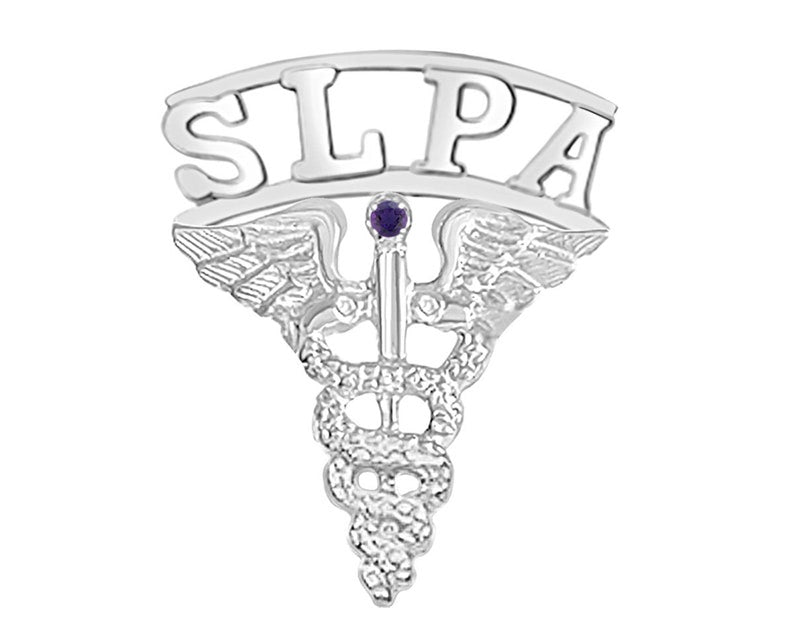 SLPA Graduation Pin in Sterling Silver - NursingPin.com